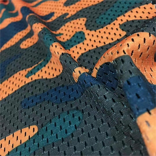 Printed mesh fabric